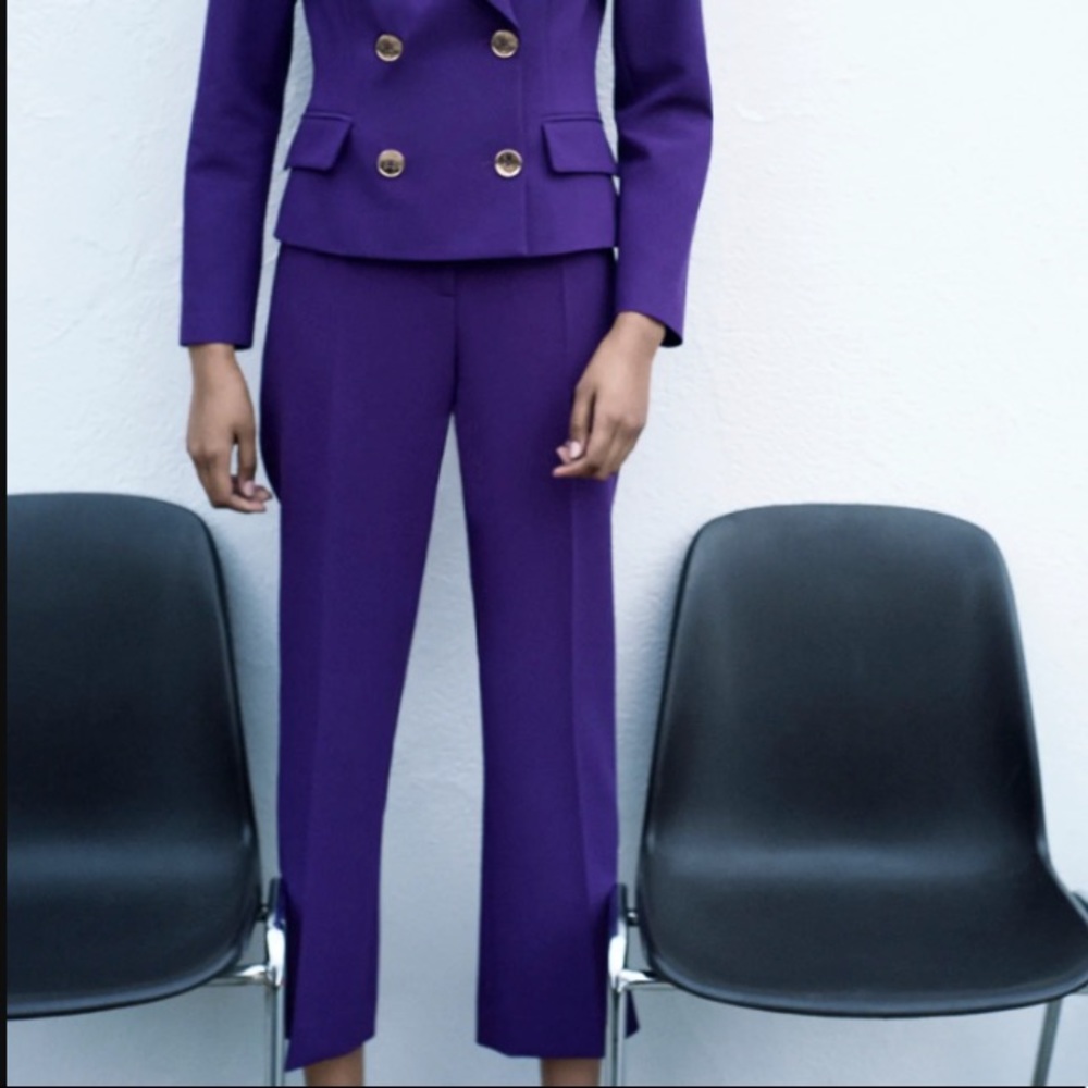 Zara Purple Trousers